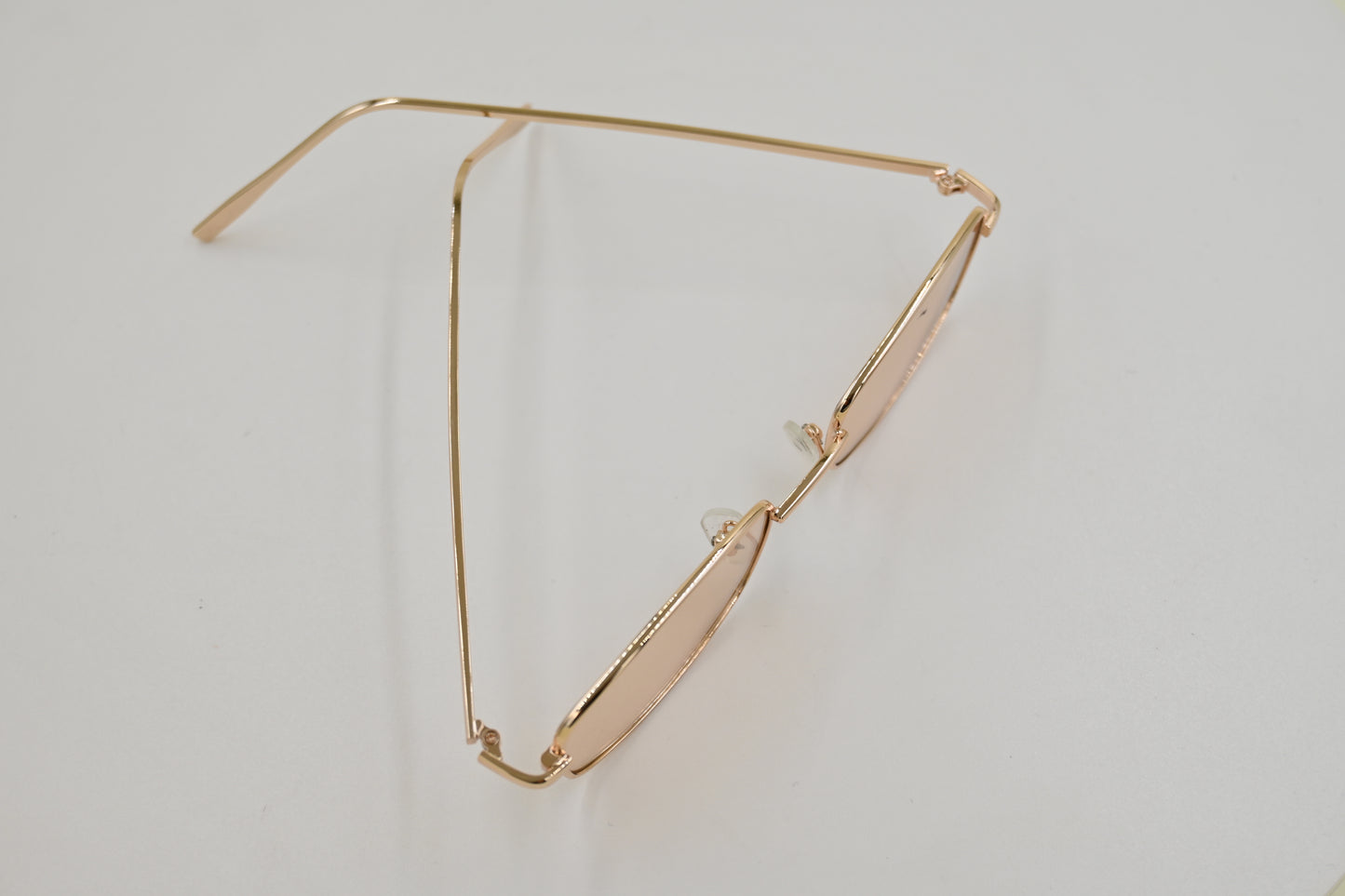 Lentes rectangular en rosa