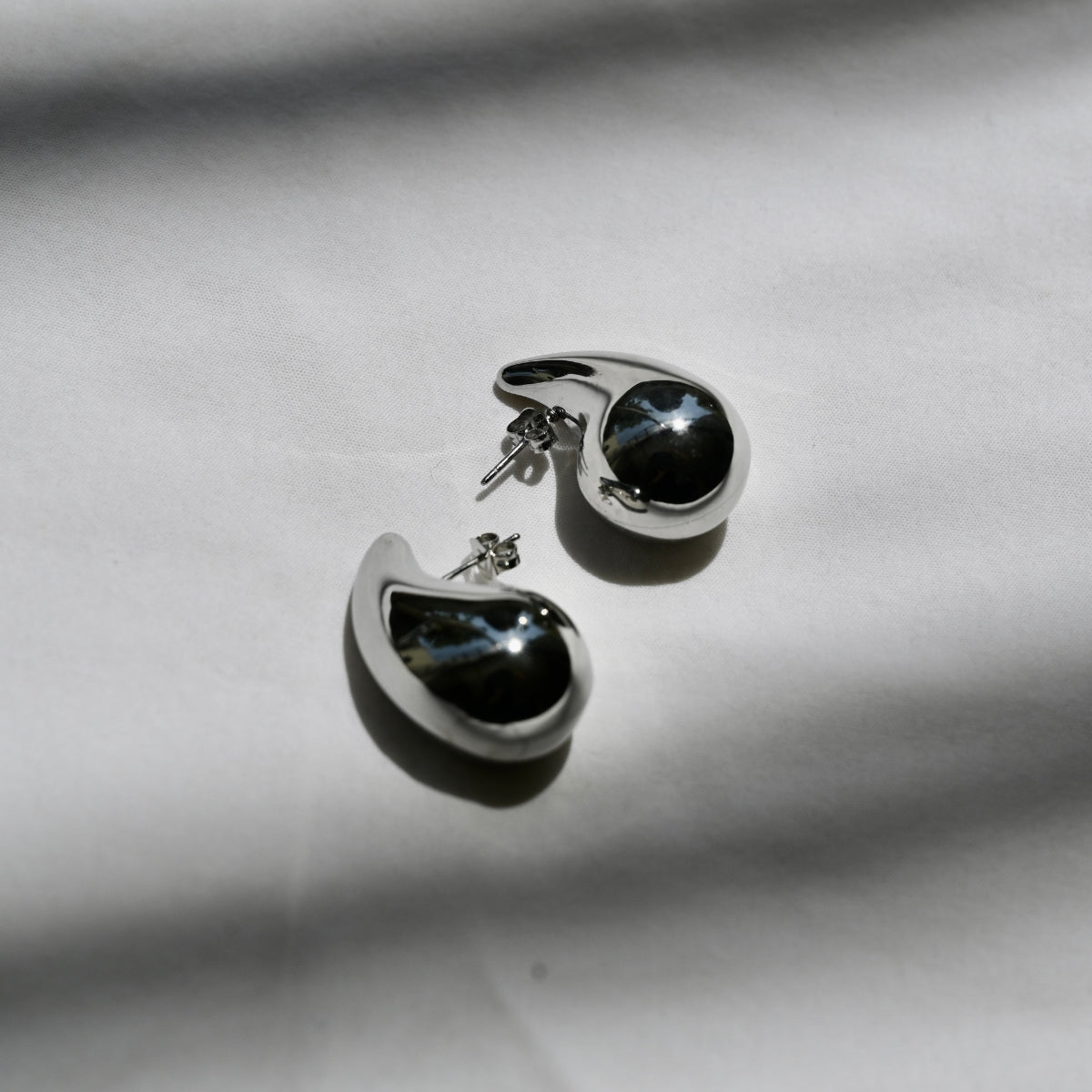 Aretes Drop Plateados
