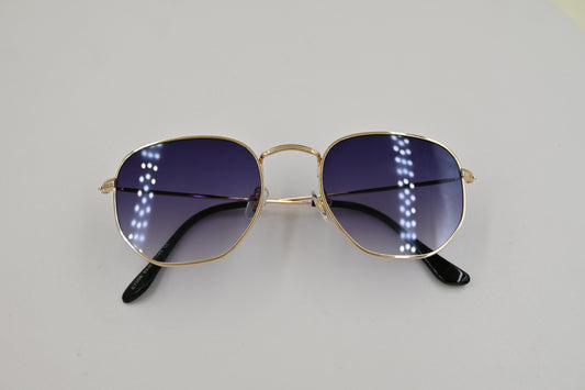 Lentes redondos en azul