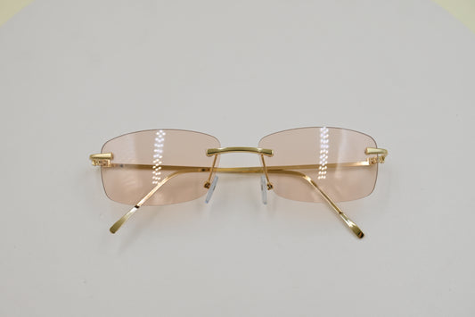 Lentes retro en rosa