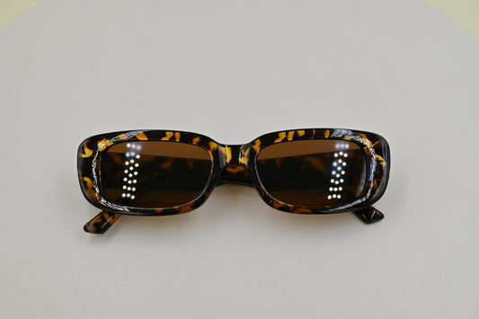 Lentes rectangular en carey