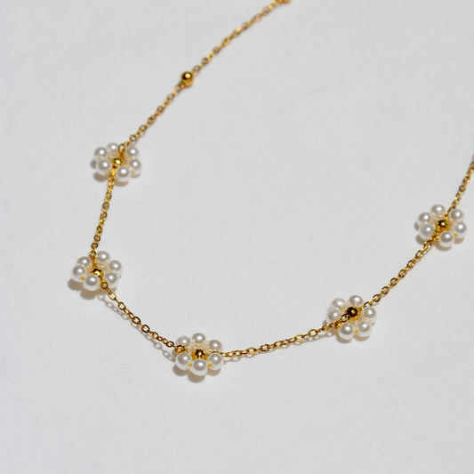 Collar Daisy Mitad Blanco