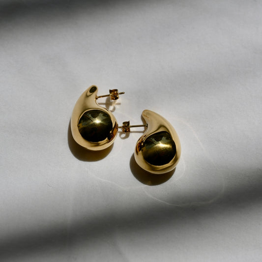 Aretes Drop Dorados